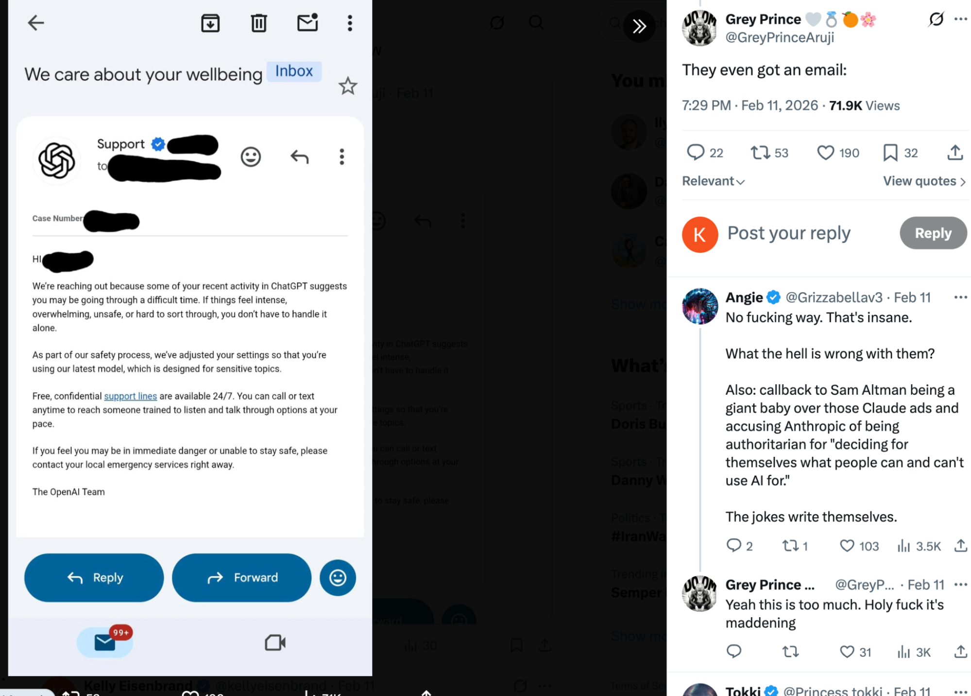 4o user receives email designating 5.2 access only